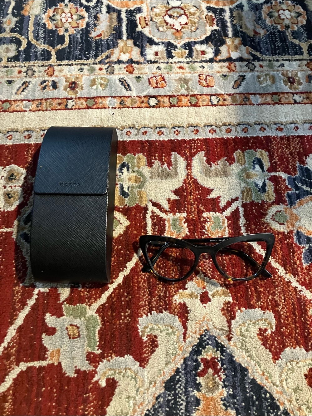Prada SPR01V Sunglasses Frames Havana Cat Eye Rare